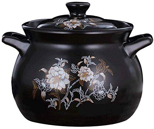 Olla de Terracota Olla de Terracota Cazuela de cerámica Cazuela de cerámica - Resistencia a Altas temperaturas Sin Grietas Sin Pegamento Olla Durable