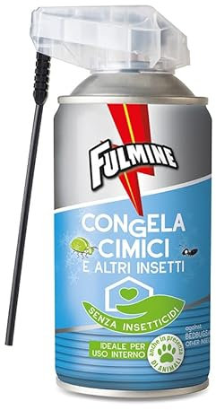 Virsus Bomboletta Spray Congela Cimici e Altri insetti Fulm242, capacità 300ml, Senza Insetticidi, per scarafaggi, blatte, ragni, mosconi e altri insetti striscianti, per Interni ed Esterni (1)