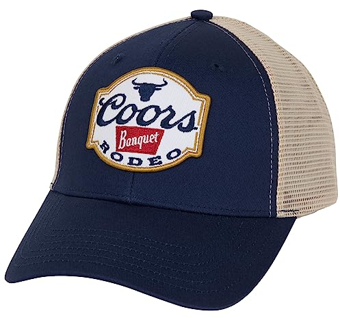 Coors Trucker-Mütze mit Rodeo-Logo, verstellbar, Marineblau, Mehrfarbig, Einheitsgröße