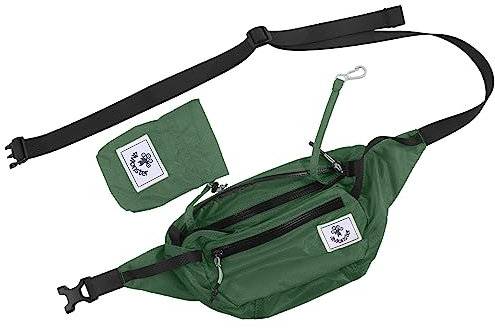 4Monster Wandergürteltasche, tragbar, wasserabweisend, mit verstellbarem Riemen, leichte Crossbody-Brusttasche, schmale Tasche (Armeegrün-2, 2L)