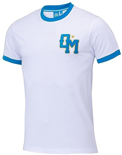 OLYMPIQUE DE MARSEILLE T-Shirt Fan Blason Om - Collection Officielle Taille XXL