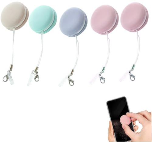 MUNSKT 5PCS Macaron Phone Screen Cleaner，Mobile Phone Screen Wipe，Reusable Macaron Cleaning Wipe Computer Screen Cleaner Wipes，Screen Glass Cleaner Cloth, Cleaning Tools for TV Electronic Devices.