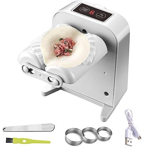 Kocusu Máquina de albóndigas eléctrica, máquina automática de albóndigas impermeable, acero inoxidable, parada manual ajuste automático con cuchara de llenado y cepillo