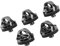 5pcs UNC 1/4 20 Thread Camera Neck Strap Screw, Universal Zinc Alloy Mounting Screw, Rubber Pad Design, Lightweight Portability, for Outdoor Photography