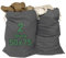 ELES VIDA® - 2 Stück Wäschesäcke 50x75 cm aus 100% Baumwolle - Extra große Wäschebeutel - langlebig, Mit Kordelzug, Reise Wäschesammler Wäschebox Kleidersack Aufbewahrung in Grau