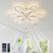 QINGYING 78W Ventilador Techo Con Luz Y Mando A Distancia, Lámpara Ventilador Techo Flor Diseño Silencioso Regulable, Luz Techo Ventilador Reversible 6 Velocidades Para Dormitorio Salón, Blanco