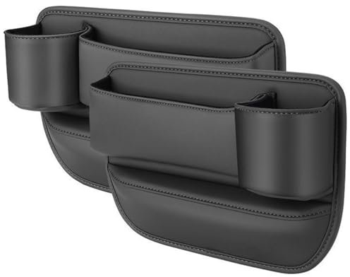 EEASSA Organizer Autositz LüCken, Aufbewahrungsbox Leder Auto, SitzlüCken Autospalt Aufbewahrungstaschen, Seitentaschen Lückenfüller Lagerung für Audi A6 C8 Avant Wagon 2018-2022,A