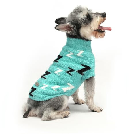 MengMengDa Hundepullover für kleine Hunde, Jungen und Mädchen, Haustierpullover, Welpenkleidung, kaltes Wetter, Zopfstrickwaren, dick, warme Outfits für Chihuahua, Bulldogge, Dackel, Mops, Yorkie