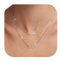 GEMAURA Layering Halskette Damen 14K Vergoldet Goldkette Damen Hypoallergene Doppel Silberkette Damen Halskette Damen Silber 925 mit Anhänger Schmuck für Frauen