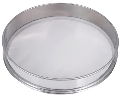 KMQRDZi Tamiz redondo para harina, extractor de polen de hierbas de acero inoxidable, gusanos de la harina amarillos, cebada, gusanos de la harina, colador de harina de malla 150, adecuado para