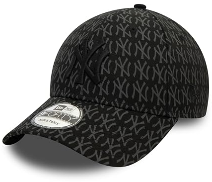New Era NY Cap All Over Print New York Yankees schwarz verstellbar Kappe Baseball 9Forty - One-Size