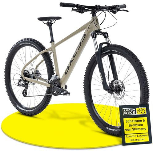 Axess Debris Mountainbike | MTB-Hardtail | 29 Zoll Herrenfahrrad | 16-Gang Schaltung | Hydraulische Scheibenbremsen, Farbe:matt Brown, Rahmengröße:17 Zoll, Laufradgröße:29 Zoll
