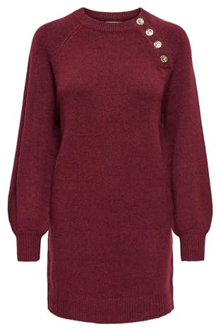 ONLY Damen Onlemma Ls Button Oneck Dress Nca KNT Onlemma Ls Button Oneck Dress Nca KNT (1er Pack)