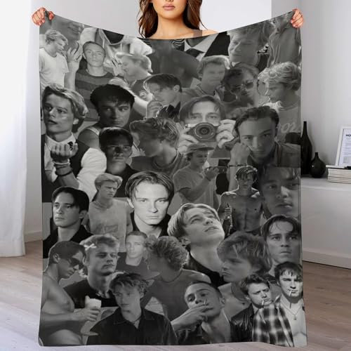 Fourssve Drew Flanell-Rafe-Poster, Starkey und JJ Cameron Maybank, modisch, maßgeschneidert, superweich, für Büro, Wohnzimmer, Sofa, Decke, Merch (Grau, 76,2 cm)