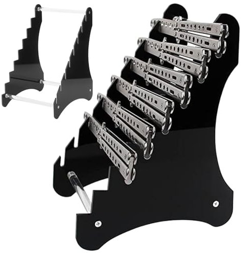 Memoria per coltelli, vetrina per Coltello, Supporto per Il Display del Coltello Acrilico, deposito di coltelli Neri, Supporto per coltelli per Coltello, scaffale di stoccaggio del Coltello per colte