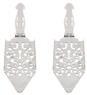 ANCLLO 2-piece Set Of Absinthe Spoons, Stainless Steel Absinthe Cocktail Spoon Making Set Gothic Drip Filter