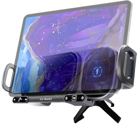 Porta del telefono cellulare ricaricabile in modalità wireless per l'auto, supporto per telefono cellulare con slot di ventilazione - Il supporto per telefoni cellulari ha un morsetto automatico | Dop