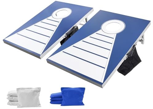 VEVOR Ensemble de Planches de Jeu en Aluminium résistant aux intempéries, pour intérieur et extérieur, Pliable pour Adultes, 9 x 0,6 m, 8 poufs, pour Cour, Jardin, Plage, Camping