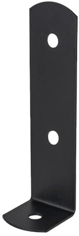 Versatile Black Bolt Down Pergola Post Angle Bracket – Angle Support for Pergolas, Gazebos & More (45mm)