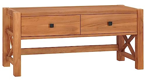 ZQQLVOO TV-Schrank Sideboard tv tv Regal Fernseher Tisch Fernseher kommode 100x40x45 cm Teakholz