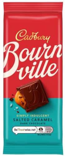 Cadbury Bournville Salted Caramel Dark Chocolate, 100 g (Pack of 1) | Simply Indulgent Rich Dark Chocolate with Smooth Salted Caramel, For Sharing, Luxurious Flavour, For Gifting