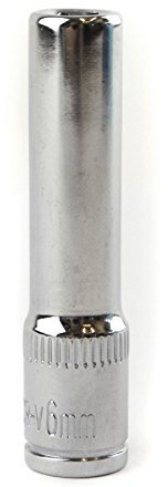 6mm 1/4 Drive Double Deep Metric Socket Single Hex / 6 Sided Bergen