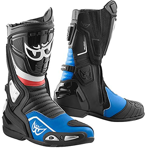 Berik Donington Stivali Moto, nero/blu, 43