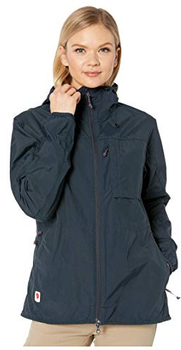 FJALLRAVEN Damen High Coast Wind Jacket W Jacken, Marineblau, S EU