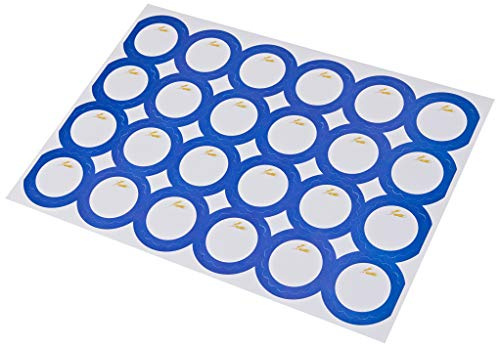Mopec X625.35 Aufkleber zur Erstkommunion, Blau, 1 Blatt = 24 Stück, Packung mit 5 Stück, Papier, mehrfarbig, Einheitsgröße 5