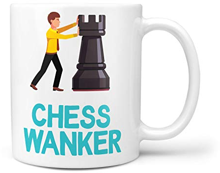 TeHe Gifts Chess Wanker Gift Mug Funny Rude for Him Her Men Women Birthday Gifts