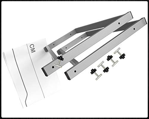 BREMER SITZBEZÜGE Multiflexboard Konsolen klappbar kompatibel mit VW T5 T6 T6.1 Multivan Pulverbeschichtet: Grau Höhe: 51cm Wohnmobil Zubehör Camper Kofferaum Auflage