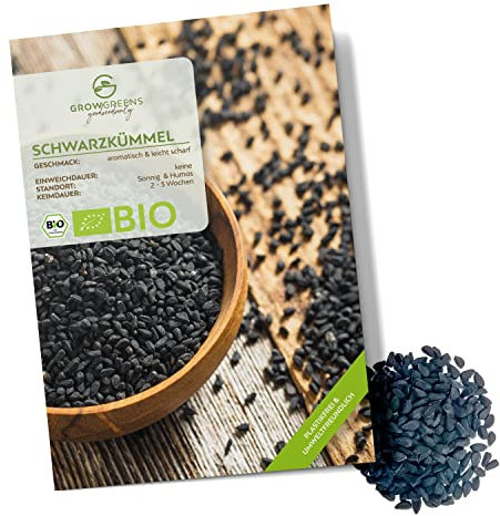 BIO Graines de nigelle - Graines d'herbes aromatiques pour faire pousser de culture biologique idéal pour le jardin aromatique