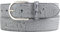 BELTINGER Damen-Gürtel mit Krokoprägung 4 cm | Leder-Gürtel für Damen 40mm Kroko-Optik | Kroko-Muster 4cm mit runder Gürtelschließe | Dunkelgrau 100cm