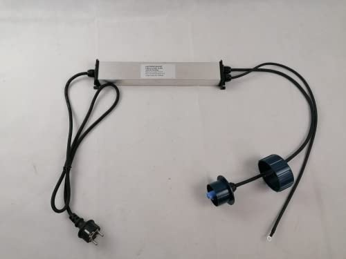 PondLife Vorschaltgerät Ersatztrafo 40 W für UVC-Teichklärer, blaue Steckvariante (Version mit Steeg), robustes Metallgehäuse mit Befestigungslaschen, Schuko-Netzstecker, 3-poliger Anschluss