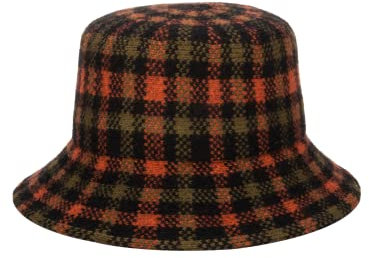 San Diego Hat Co. Damen Gala Fischerhut aus Wollmischgewebe, kariert Schlapphut, Rot/Ausflug, einfarbig (Getaway Solids), Einheitsgröße