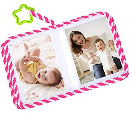 Baby-Fotoalbum, Stoff-Fotobuch,Weiches Stoff-Cartoon-Giraffe-Familien-Erinnerungsfotoalbum für das erste Jahr | Album zum ersten Jahr für Fotosammler und Geschenke für Kinder, Neugeborene,
