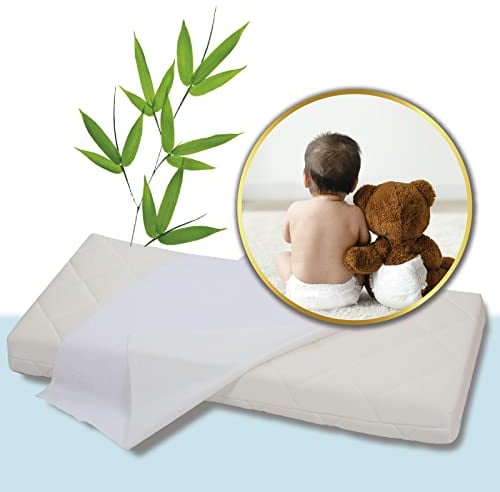 Sirebuy Traverse (Bambus 50 x 70 Stück) waschbar, saugfähig, wasserdicht, für Senioren, Kinder, Babys, Krankenhaus-Matratzenauflage für Doppelbett, Einzelbett, französisches Bett