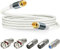 SAISN RG6 Coaxial Cable Connector TV Antenna Cable Wire with F81 BNC F Type Extension Adapter, Double Shield Digital Coax Cable Low Loss High Speed A/V Cable Cord for TV in White (16 Feet)