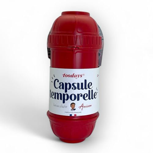 toodays.me Capsule temporelle Collector (Amixem) - Activité ludique et conviviale Les Souvenirs d'une fête, d'une Naissance, d'un baptême, etc. – Cadeau Unique et Original – Fabrication française