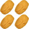 4 PCS Anfänger T-Shirt Garn elastischen Stoff häkeln Tuch Garn für DIY Stricken, Spaghetti Garn dicke Strickgarn für Hand DIY Tasche Decke Kissen Häkeln Projekte, Home Decor (Gelb)