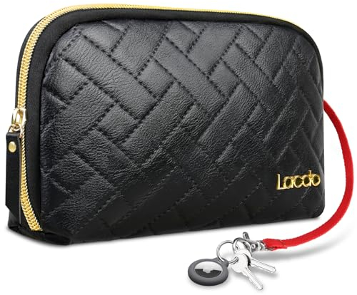 Lacdo Elektronische Kabeltasche Zubehörtasche Organizer Tasche für MacBook Ladegerät, Adapter, Kabel, Festplatten, SD Karten, Magic Maus Tragbaretasche Laptop Accessoires Tech Zubehör Case, Schwarz