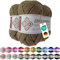 Emilie-Textil Premium Polyacryl-Garn 3X100g 20 Farben OEKO-TEX zertifiziert für Babys/Allergiker, Garn zum häckeln und stricken (3, Hell Braun)