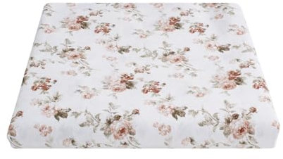 Tissu Loneta en coton à motifs floraux, rose, tissu imprimé pour ameublement, serviettes, coussins, rideaux, H 280 cm (rose, mètre (100 x 280 cm)