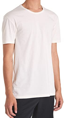 Irge - Intime-T-Shirts für Herren, Baumwolle, Rundhalsausschnitt, 3er-Pack, Baumwolle, Unterwäsche, kurzärmelig, weißes und buntes T-Shirt, Weiß, XXXXXL