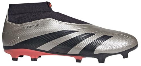 adidas Unisex Predator League Laceless Football Boots Firm Ground, Silberfarben, 46 EU