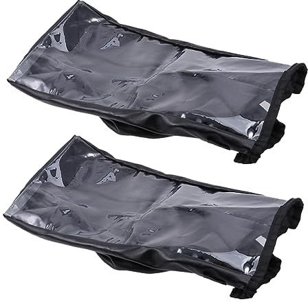 FRCOLOR Schutzhülle für Rollstuhl 2-teilig Bedienfeld-abdeckung für Elektro-rollstuhl Schwarz Komfortables Design