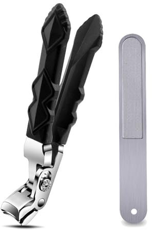 MAYOKIAAR Outfany Nagelknipser Pro, Nagelknipser für ältere Menschen, Nagelknipser, Zehennagelknipser mit abgeschrägten Köpfen, geeignet für dicke Nägel, große Nagelknipser für Erwachsene