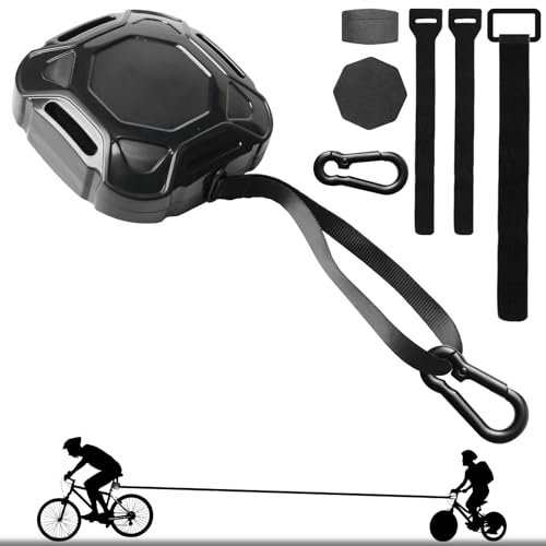Fahrrad Abschleppseil Kinder, 2,5 Meter Abschleppsystem Bike Taxi Abschleppseil Tragbares Fahrrad-Traktionsseil Abschleppseile Abschleppsystem für Kinder und Erwachsene, Schwarz