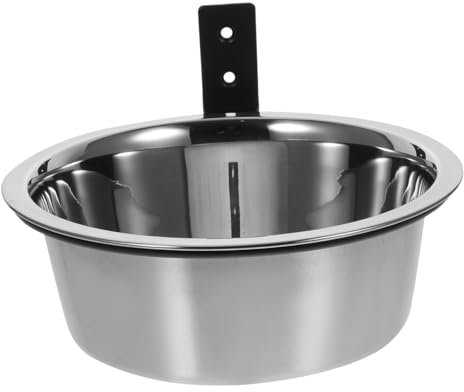 SUPVOX Gamelle pour Chien en Acier Inoxydable à Fixer au Mur gamelle pour Animaux de Compagnie 20 3 cm Anti-Fuite Facile à Nettoyer Multifonctionnel