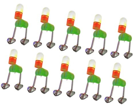HOOLRZI 10 x Doppel-Alarmglocken, Doppelglocken, Rutenbissanzeiger, Angelruten-Glöckchen, Angelruten-Glöckchen, Angelringe